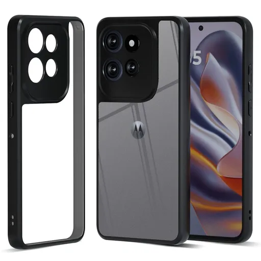 IBMRS Ochranný kryt pre Motorola Edge 60 Neo / 50 Neo / ThinkPhone 25 TRANSPARENT BLACK