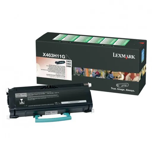 LEXMARK X463H11G - originálny toner, čierny, 9000 strán