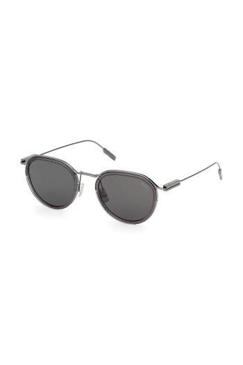 Slnečné okuliare Zegna pánske, šedá farba, EZ0246_5120A