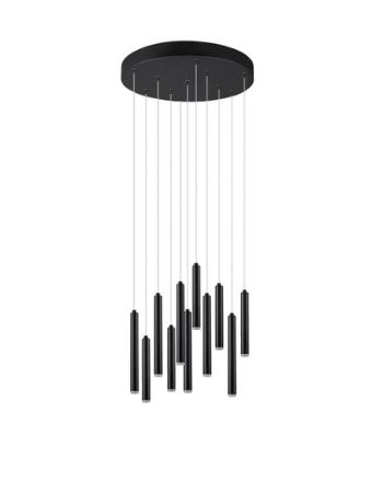 LED závesné osvetlenie Trio Tubular čierna TR 321691132