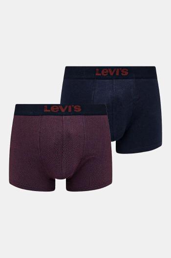 Boxerky Levi's 2-pak pánske, tmavomodrá farba, 37149-1028