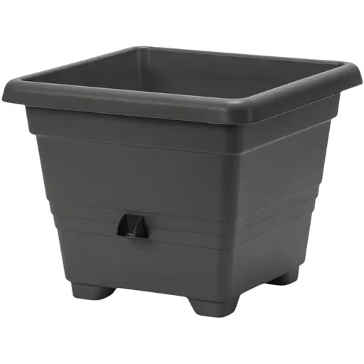 Plastia Kvetináč samozavlažovací BERGAMOT 40 x 40 cm, sivá, 40 x 40 cm