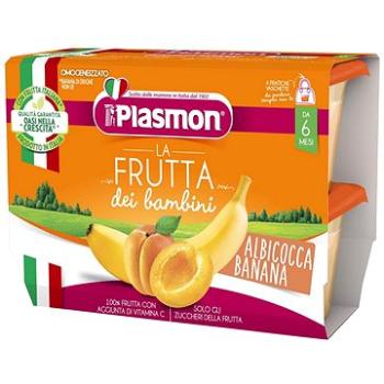 PLASMON desiata bezlepková ovocná, marhuľa a banán 4× 100 g, 6 mes.+ (8001040101308)