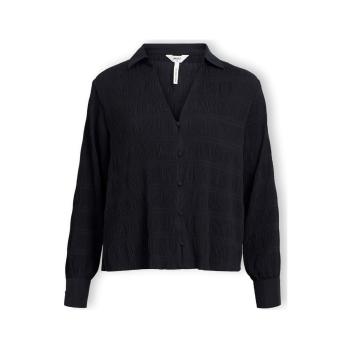 Object  Stina Shirt L/S  - Black  Blúzka Čierna