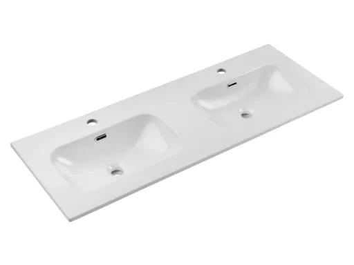 ArtCom Keramické umývadlo FLY 120D | biely lesk 120 cm