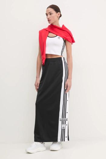 Sukňa adidas Originals Adibreak Adicolor Maxi Skirt čierna farba, maxi, rovný strih, JD0923