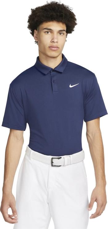 Nike Dri-Fit Tour Mens Solid Golf Midnight Navy/White L Polo košeľa