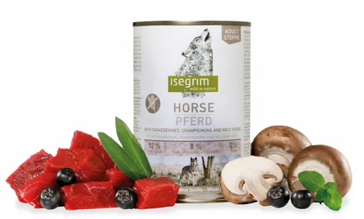 Isegrim Dog Adult Mono Horse pure with Chokeberries Champignons