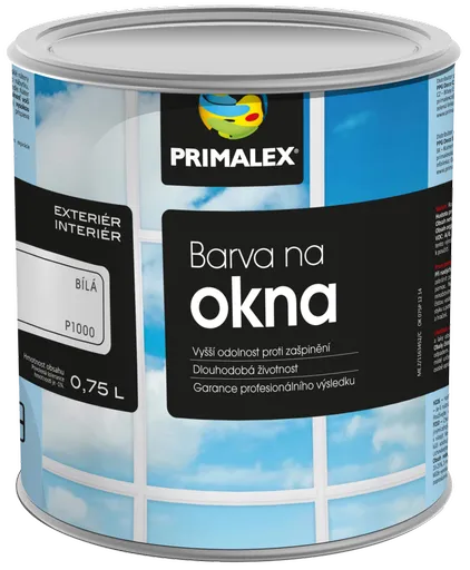 PRIMALEX - Syntetická farba na okná 0,75 L 1000 - biela