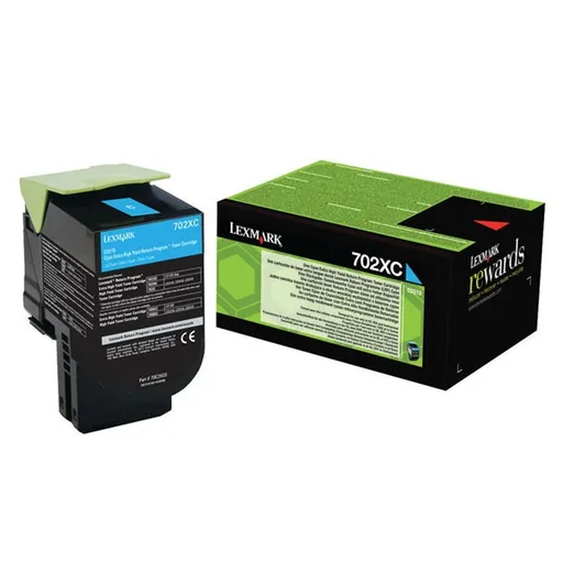 LEXMARK 70C2XC0 - originálny toner, azúrový, 4000 strán
