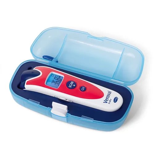 Hartmann Veroval bezdotykový teplomer Baby, červená