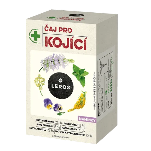 LEROS Čaj pre dojčiace 20 vrecúšok