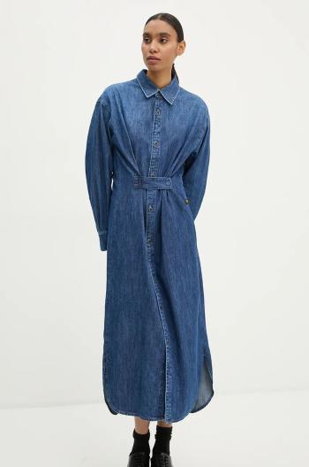 Rifľové šaty G-Star Raw maxi, rovný strih, D25183-D252