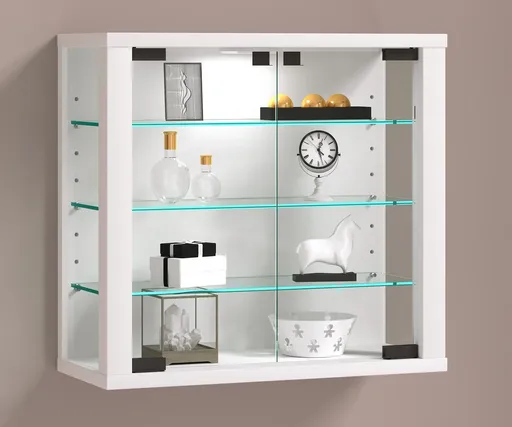 VCM Nástěnná vitrína Vitrosa S, bílá