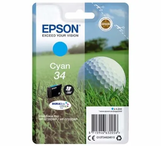 Epson T346240 C13T34624020 azúrová (cyan) originálna cartridge