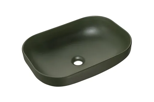 ArtCom Keramické umývadlo NELI MFG | zelený mat 50 cm