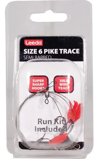 Leeda dravcový systém pike trace semi barbed veľ.6