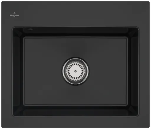 VILLEROY & BOCH VILLEROY & BOCH - Keramický drez Villeroy &amp; Boch Subway 60 S, 330901R7, Pure Black 330901R7