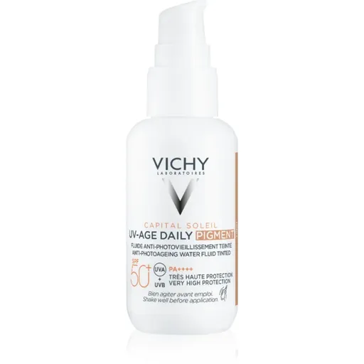 Vichy Capital Soleil Daily SPF50+ ochranný tónovaný fluid na tvár SPF 50+ odtieň Light 40 ml