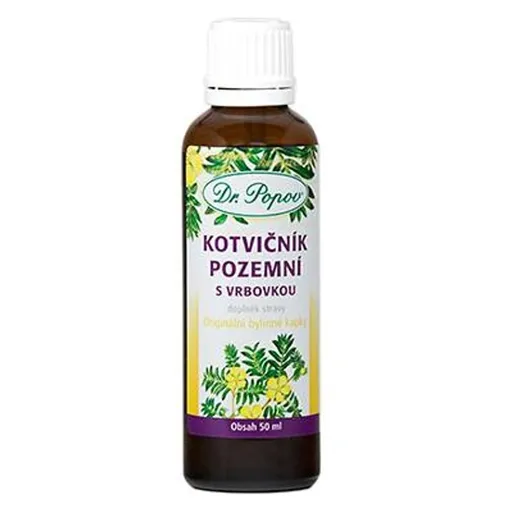 DR.POPOV Kvapky bylinné kotvičník s vrbovkou 50 ml