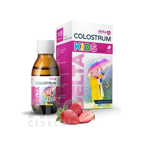 DELTA COLOSTRUM KIDS Jahoda 125ml