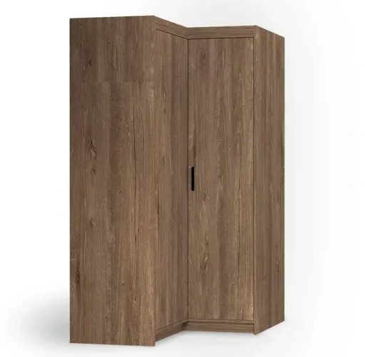 ArtLemp Rohová šatníková skriňa ELLEN 2D | dub lefkas