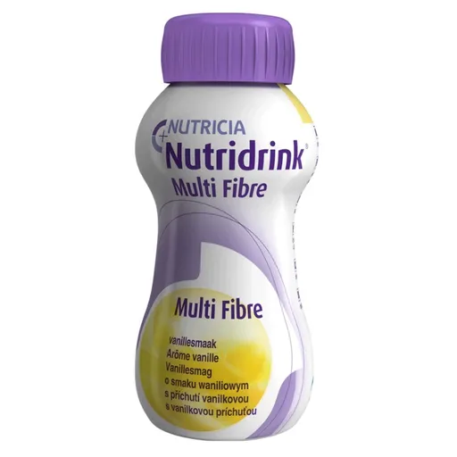 NUTRIDRINK Multifibre s príchuťou vanilky 4 x 200 ml