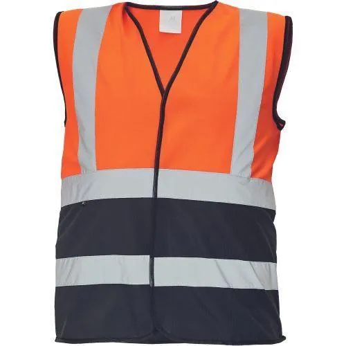 LYNX DUO vesta oranžová/čierna 3XL