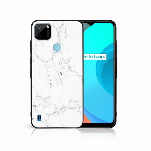 MY ART Silikónový obal Realme C11 WHITE MARBLE (144)