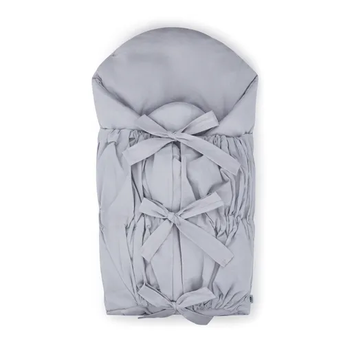 PETITE&MARS Zavinovačka šnurovacia Nurse s pevnou kokosovou vložkou Light Grey 75x75 cm