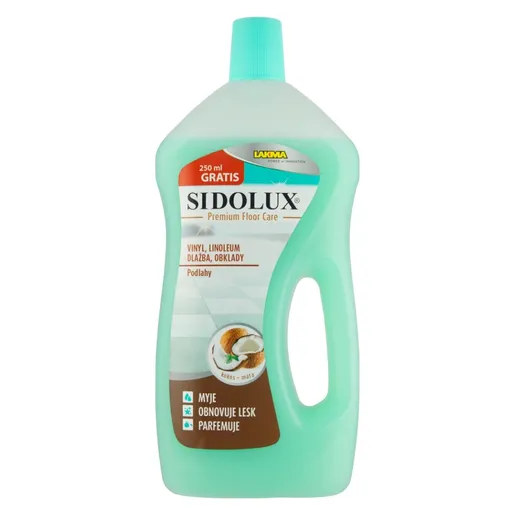 SIDOLUX Premium Floor Care podlahy kokos - mäta 1 l