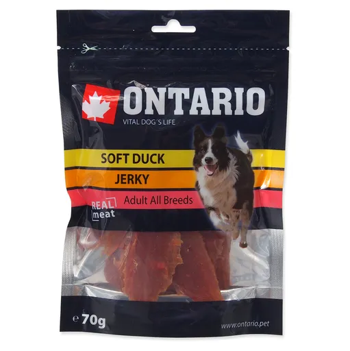 ONTARIO Mäkké kačacie kúsky pre psov 70 g