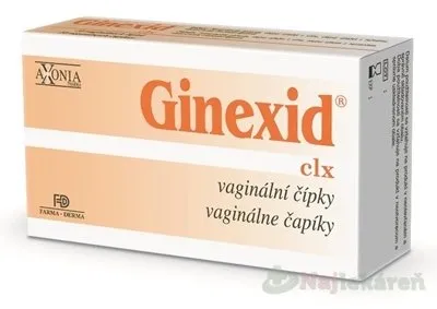 Ginexid vaginálne čapíky sup vag 10 x 2 g