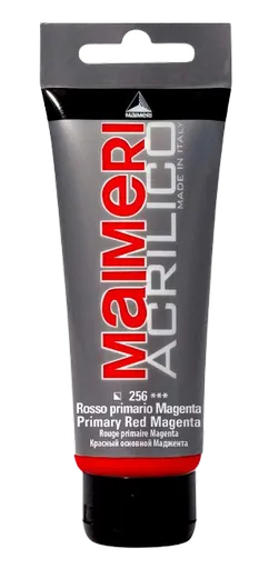 MAIMERI ACRILICO - Akrylové farby 256 - primary red-magenta, 0,2 L