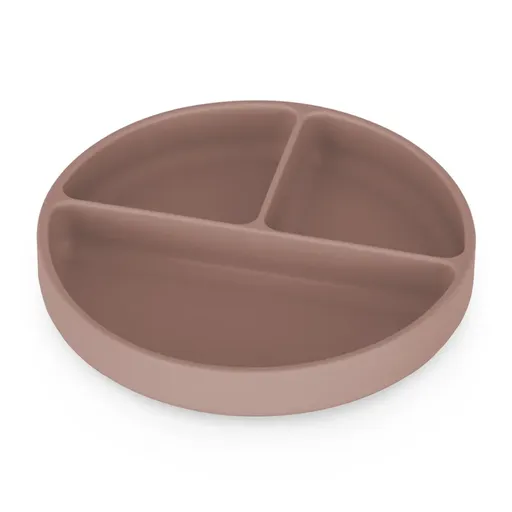 Petite&Mars Take&Match 6m+ delený tanier guľatý Velvet Latte 1 ks