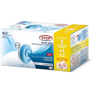 CERESIT STOP vlhkosti AERO 360° náhradné tablety s vôňou prírody 4× 450 g (9000101124347)