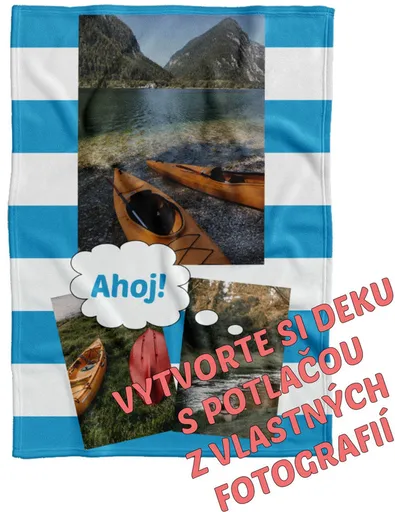 Deka Maxi s neobmedzeným počtom fotografií, textov, farieb 360g/m² 140x200 cm pre vodákov