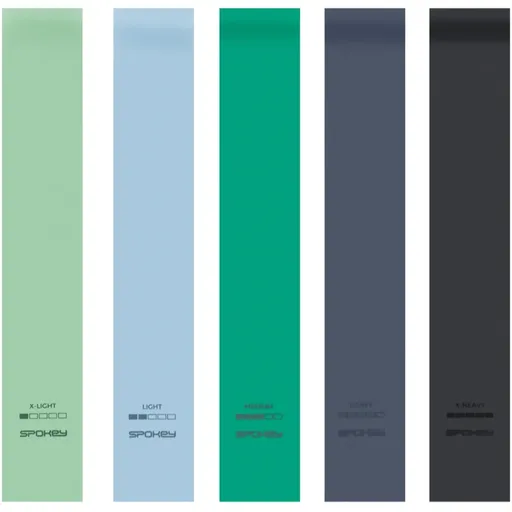 Spokey Artio Set sada odporových gúm Green