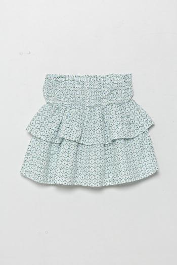 Detská ľanová sukňa United Colors of Benetton mini, áčkový strih, 4Q1NC0023