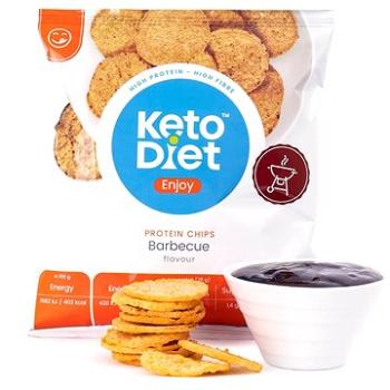 KetoDiet ENJOY Proteínové Chipsy – príchuť BBQ (8594181012195)