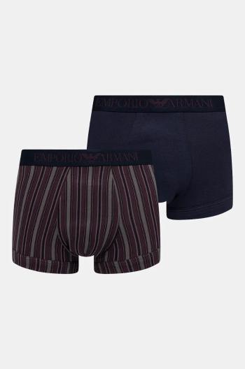 Boxerky Emporio Armani Underwear 2-pak pánske, tmavomodrá farba, 111210 4F504