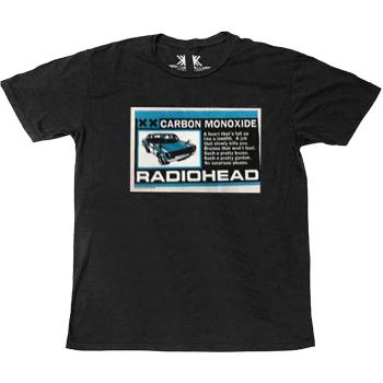 Radiohead tričko Carbon Patch Čierna L