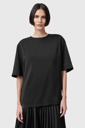 Blúzka AllSaints AMELIE dámska, čierna farba, jednofarebná, W032PC