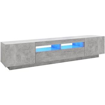 SHUMEE s osvetlením LED betónovosivý 200 × 35 × 40 cm (3081910)