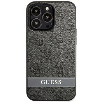 Guess PU 4G Stripe kryt na Apple iPhone 13 Pro Max Grey (GUHCP13XP4SNK)