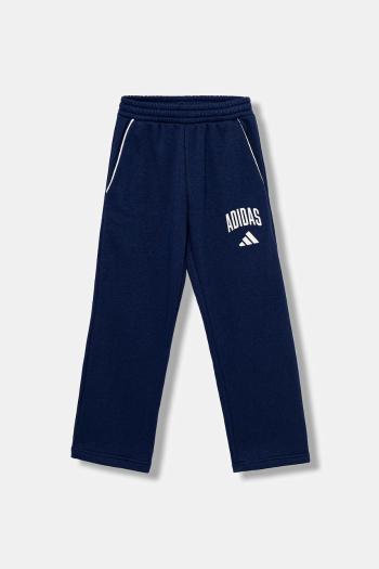 Detské tepláky adidas tmavomodrá farba, s potlačou, JW2387