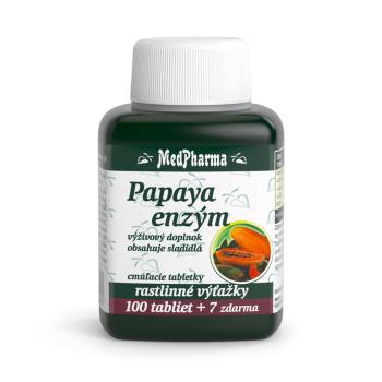 MEDPHARMA Papaya enzým cmúľavé pastilky 107 tabliet