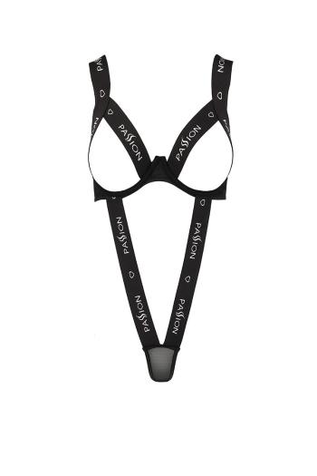 Čierne open-bra body Kyouka