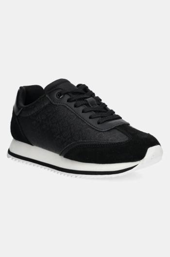 Tenisky Calvin Klein RUNNER LACE UP - MONO MIX čierna farba, HW0HW02294