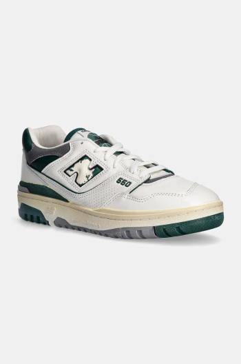 Kožené tenisky New Balance 550 biela farba, BB550VTG